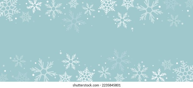 Elegant winter snowflake background vector illustration. Luxury decorative glowing snowflakes and sparkle bokeh background. Design suitable for invitation card, greeting, wallpaper, poster, banner.