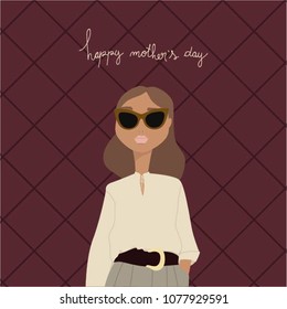 elegant woman for a classy happy mother´s day card!