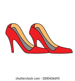 elegant woman high heels vector design