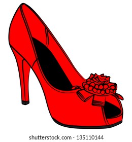 Elegant woman shoe