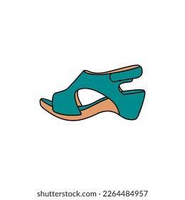 Elegant woman slippers creative design