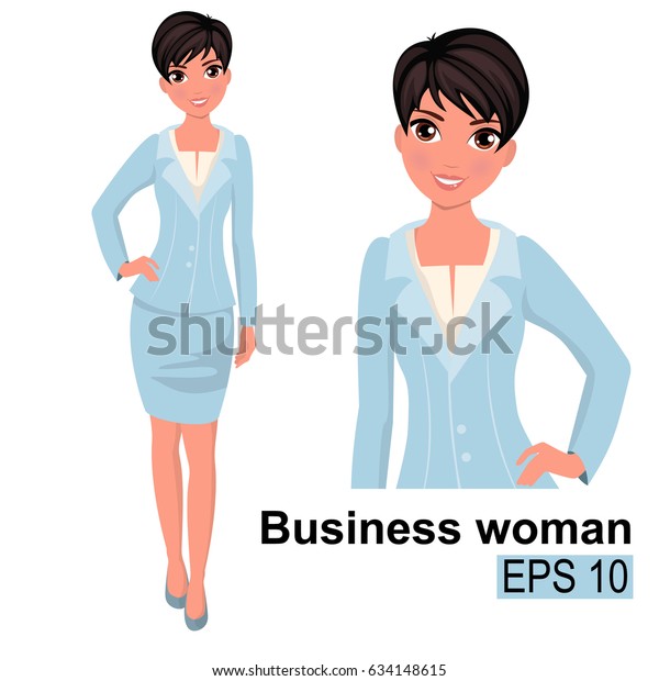 Elegant Women Business Formal Wear Basic Stock Vector Royalty