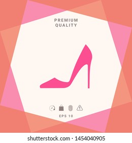 Elegant women shoe, elements for your design