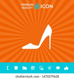 Elegant women shoe, elements for your design
