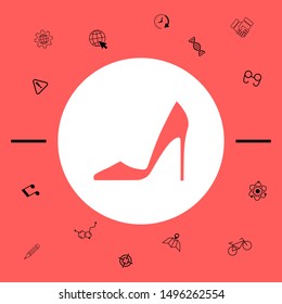 Elegant women shoe, elements for your design