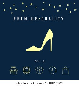 Elegant women shoe, elements for your design