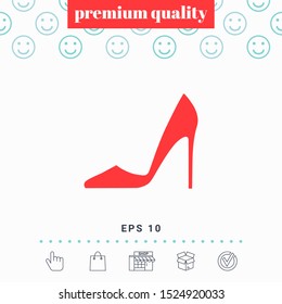 Elegant women shoe, elements for your design