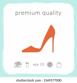 Elegant women shoe, elements for your design