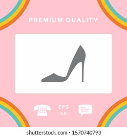 Elegant women shoe, elements for your design