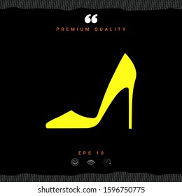 Elegant women shoe, elements for your design