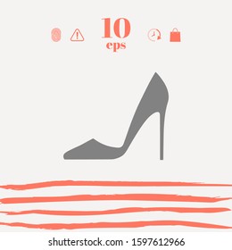 Elegant women shoe, elements for your design