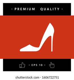 Elegant women shoe, elements for your design
