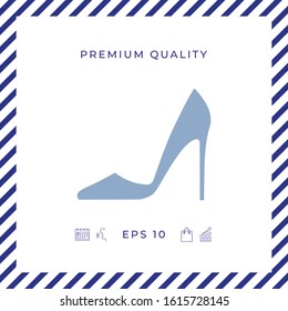 Elegant women shoe, elements for your design