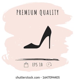 Elegant women shoe, elements for your design