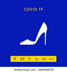Elegant women shoe, elements for your design