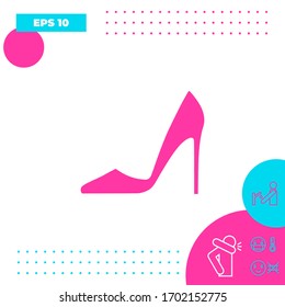 Elegant women shoe, elements for your design