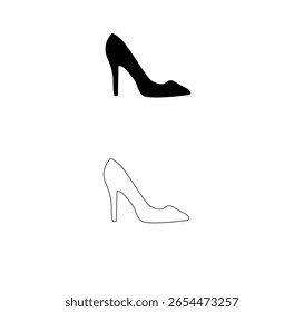 Sapato elegante da corte das mulheres no design clássico, com um dedo apontado elegante e salto estilete de altura média. Perfeito para ocasiões formais, roupas de escritório ou eventos noturnos. Feito de couro liso.