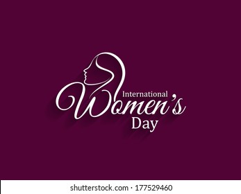 Elegant women's day card design. vector illustration