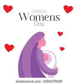 Elegant Women's Day Celebration with Feminine and Festive Touch