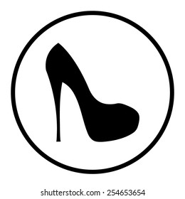 Elegant womens high heel shoe