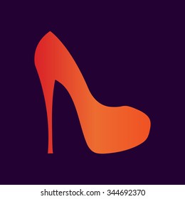 Elegant women's high heel shoe 