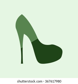 Elegant womens high heel shoe