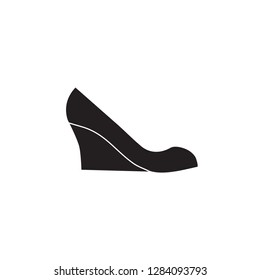 Elegant women's shoe. Menu item in the web design