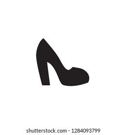 Elegant women's shoe. Menu item in the web design