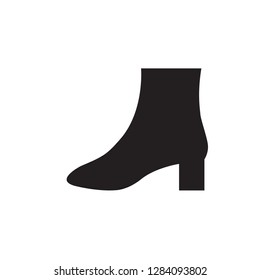 Elegant women's shoe. Menu item in the web design