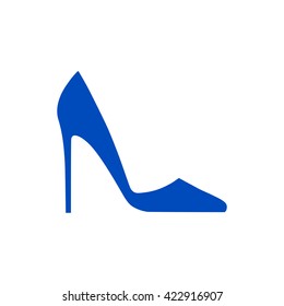 Elegant women's shoe. Menu item in the web design.
