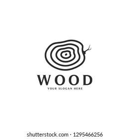 elegant wood logo