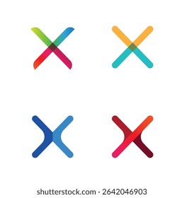 Elegant X Monogram Logo Concept with Clean Vector Style for Microstock Market