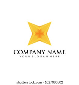 Elegant X pattern Logo Icon