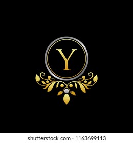 Elegant Y Letter Luxury Logo, suitable for boutique and wedding event