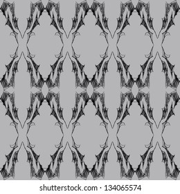 An elegant, yet dark and gothic inspired seamless lace pattern.