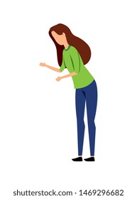 elegant young businesswoman avatar characters