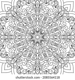 Elegant zentangle inspired illustration with tribal boho chic ornaments. Oriental ornamental background.