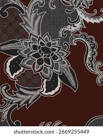 Elegant,Ethnic,Traditional,Ornamental,Multi,Color,Geometrical,Pattern,Background, Pattern with Tie Dye Gradient Batik Indigo Blue Background