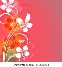 Elegantly background with flowers, eps10 format
