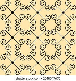 Las líneas suaves y los deslizamientos de líneas curvas elegantes forman un ornamento floral abstracto. Uso para fondos, fondos de escritorio, impresión de texto, envoltura, etc.