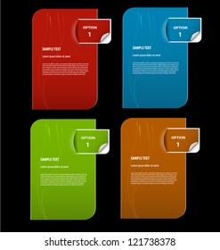 	Elegantly designed  presentation template with empty text boxes