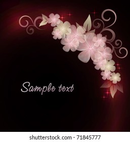 Elegantly floral background, eps10 format