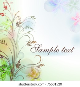 Elegantly floral background, eps10 format