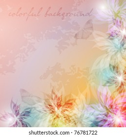Elegantly floral background, eps10 format