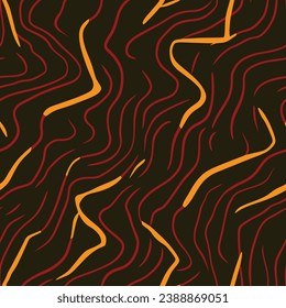 Elegantly wavy lines in a continuous abstract pattern, blending motion and tranquility, perfect for creating a serene yet lively ambiance.
