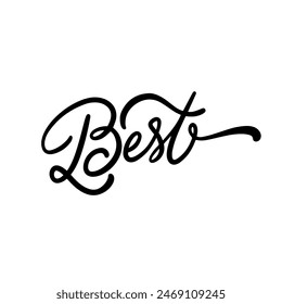 Elegantly written in bold black calligraphy on a white background for a stylish and modern look