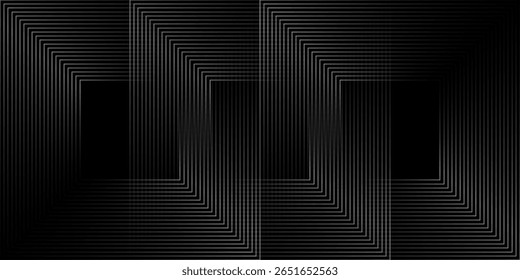 Elegante fondo abstracto negro con líneas diagonales. Textura de rayas monocromáticas de Vector. Concepto de arte mínimo. eps10