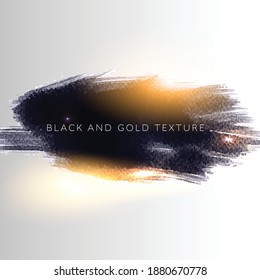 Elegent Black And Gold Texture