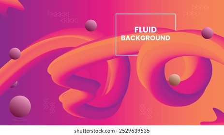 Elegent and eye catching fluid design background