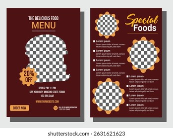Elegent Restaurant Food Menu Template